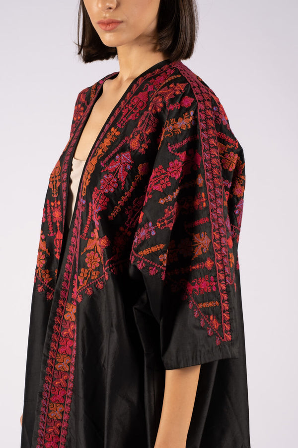 How an Embroidered Silk Abaya Is Made