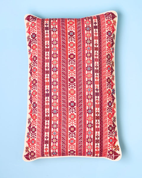 Cushion Rectangle Flowers of Rumi | زهور الرومي