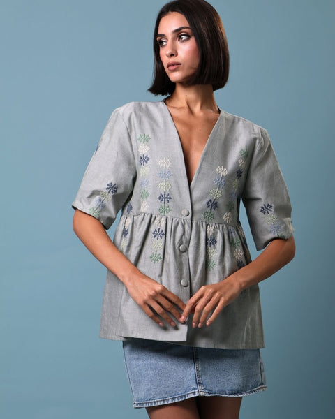Apples of Bethlehem Blouse | تفاح بيت لحم