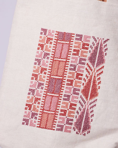 Linen Market Tote Bag