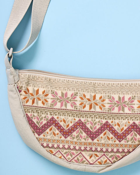 Beige Banana Bag