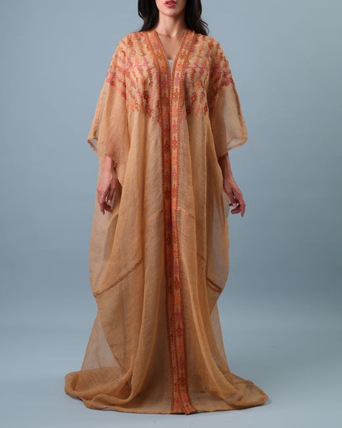 Short Sleeve Najaf Abaya-Ward Rumi Ramallah | زهور رومي رام الله