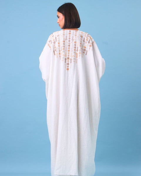 Short Sleeves Cotton Abaya Road of Stars from Jaffa |طريق النجوم من يافا