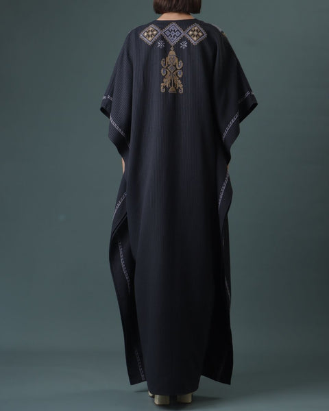 Navy Square Abaya of Al Khalil | الخليل