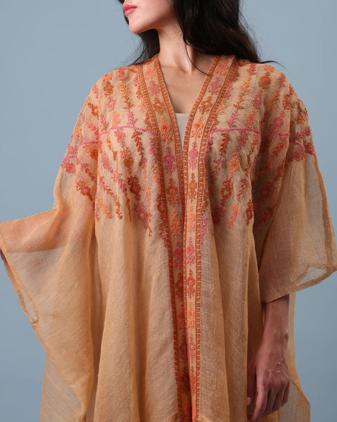 Short Sleeve Najaf Abaya-Ward Rumi Ramallah | زهور رومي رام الله