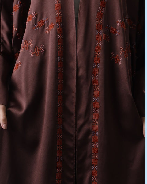 Burgundy Bias Abaya Hebron & Ramallah | الخليل ورام الله