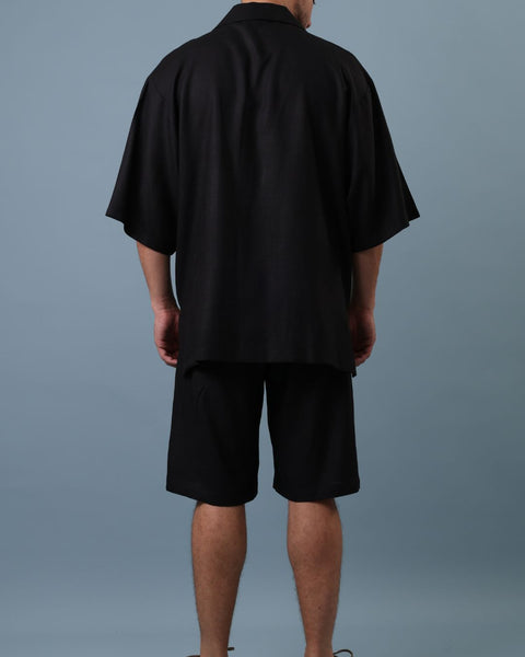 Black Meshwar Set- Palm Tree | شجرة النخيل