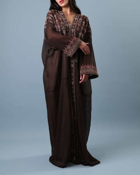 Long Sleeve Beaded Najaf Abaya- Hijabat of Yafa | حجابات يافا