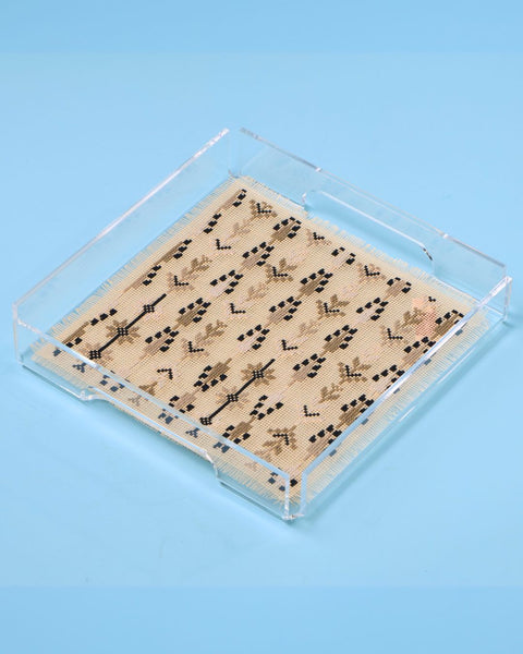 Square Tray- Cypress of Gaza | سرو غزة