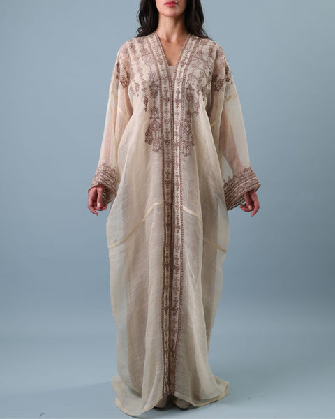 Long Sleeve Beaded Najaf Abaya- Hijabat of Yafa | حجابات يافا