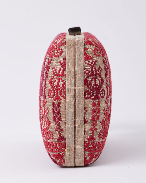 Flat Silk Clutch-Yafa | تطريز نترات يافا