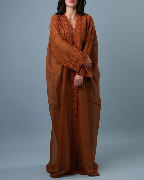 Long Sleeve Najaf Abaya-Ward Rumi Ramallah | زهور رومي رام الله