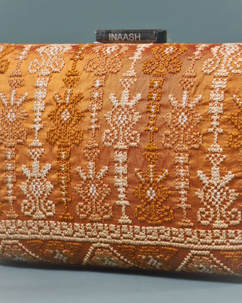 Flat Silk Clutch-Natrat Yafa | تطريز نترات يافا