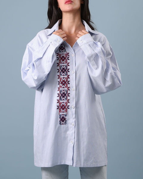 Overshirt - Crabs with Border | سرطان البحر مع الإطار