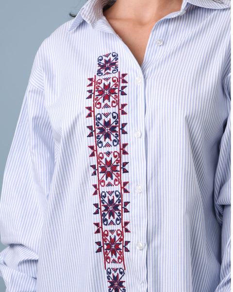 Overshirt - Crabs with Border | سرطان البحر مع الإطار