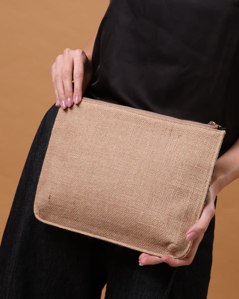 Zipper Straw Pouch Coffee Bean from Gaza and Jaffa |  حبوب البن من غزة ويافا