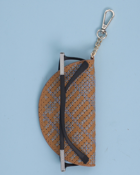 Dark Leather Eyewear Cover