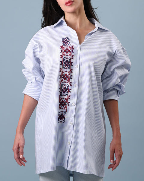 Overshirt - Crabs with Border | سرطان البحر مع الإطار