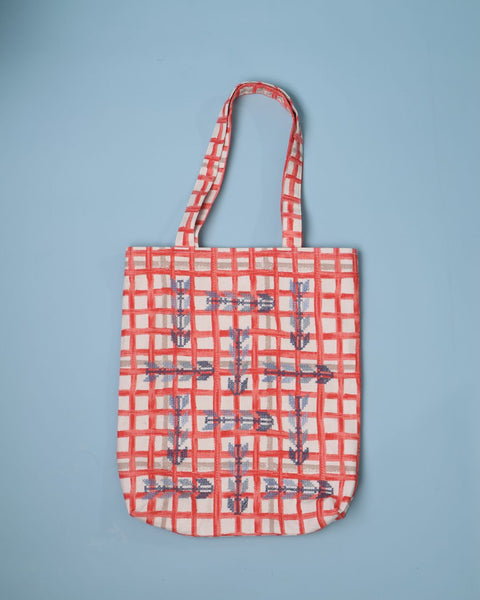 Blue Olive Branch of Ramallah Market Bag | غصن الزيتون في رام الله