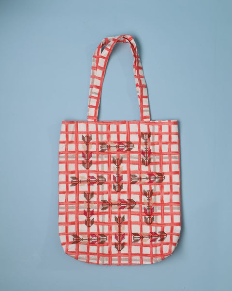 Brown Olive Branch of Ramallah Market Bag | غصن الزيتون في رام الله