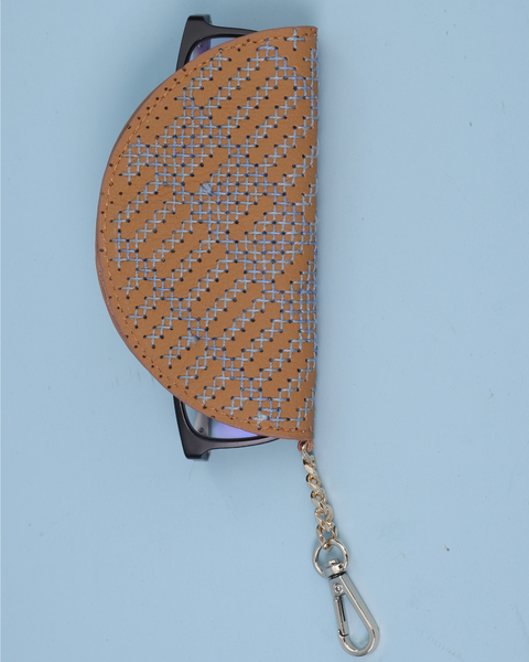 Dark Leather Eyewear Cover