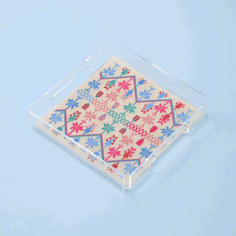 Square Tray- Cypress of Gaza | سرو غزة