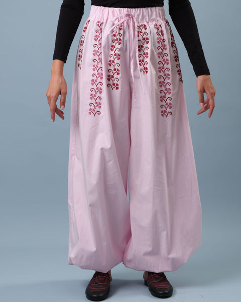 Pink Balloon Pants - Cloves | قرنفل