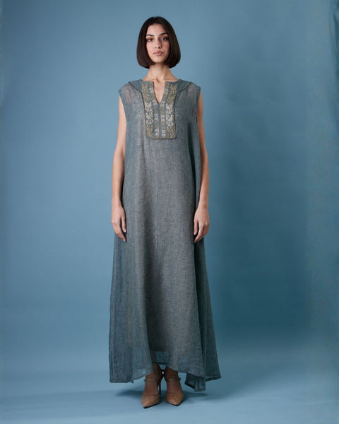 Yafa Linen Green Set - يافا