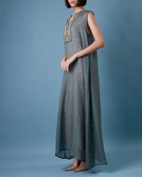 Yafa Linen Green Set - يافا