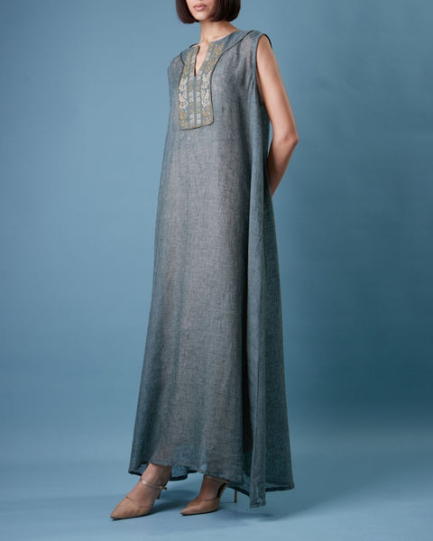 Yafa Linen Green Set - يافا