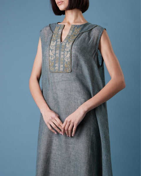 Yafa Linen Green Set - يافا