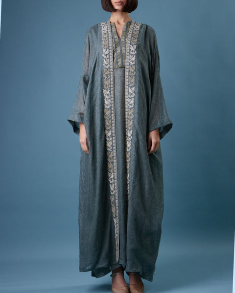 Yafa Linen Green Set - يافا