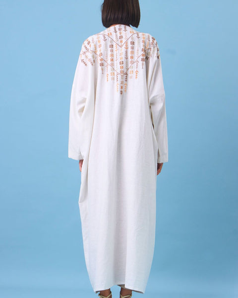Long Sleeves Cotton Abaya Road of Stars from Jaffa |طريق النجوم من يافا
