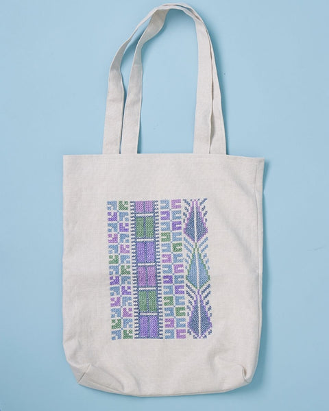 Linen Market Tote Bag
