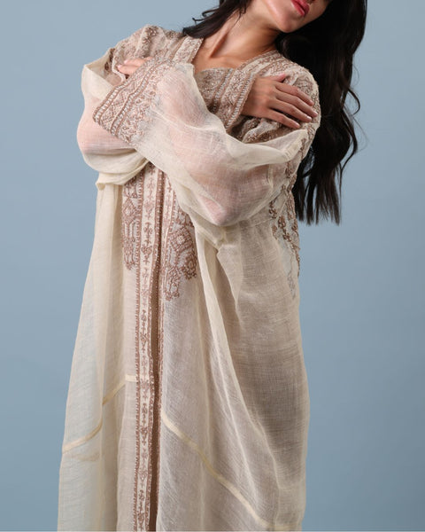 Long Sleeve Beaded Najaf Abaya- Hijabat of Yafa | حجابات يافا
