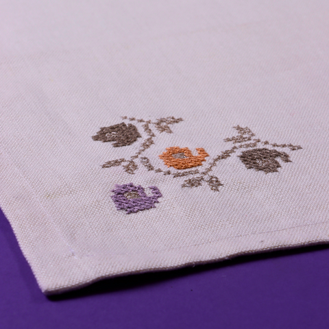 Embroidered Dining Mat- Irq Al Nafnoof / Airy Fairy Branch