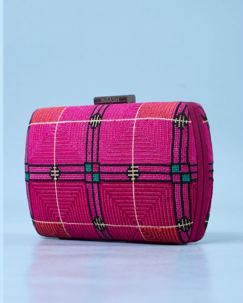 Flat Canvas Clutch Disc of Feathers Hebron | قرص الريش الخليل