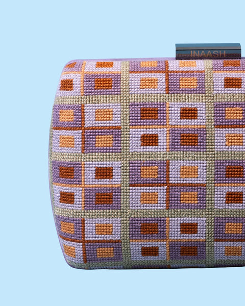 Flat Canvas Clutch-Windows of Palestine