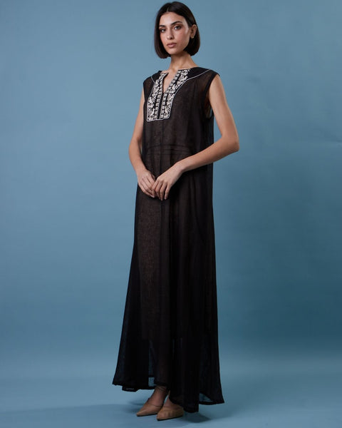 Yafa Linen Black Set - يافا