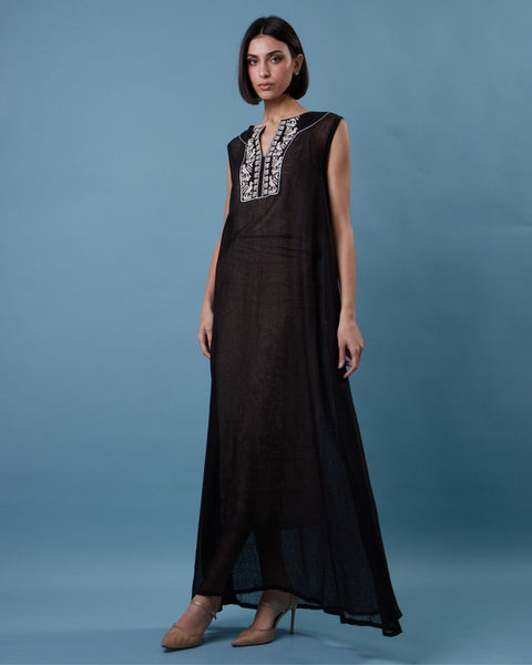 Yafa Linen Black Set - يافا