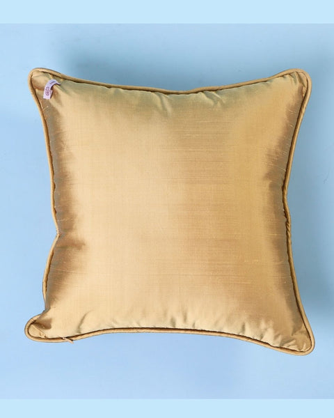 Gold Silk Cushion-Silk Bethlehem Stars