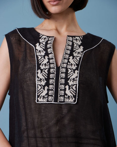 Yafa Linen Black Set - يافا