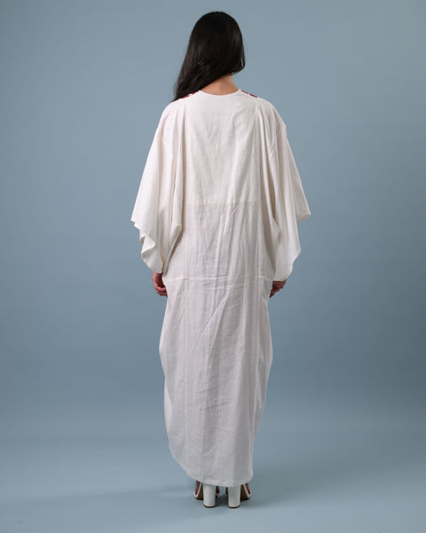 Red Butterfly Caftan Multiple Embroidery | التطريز المتعدد
