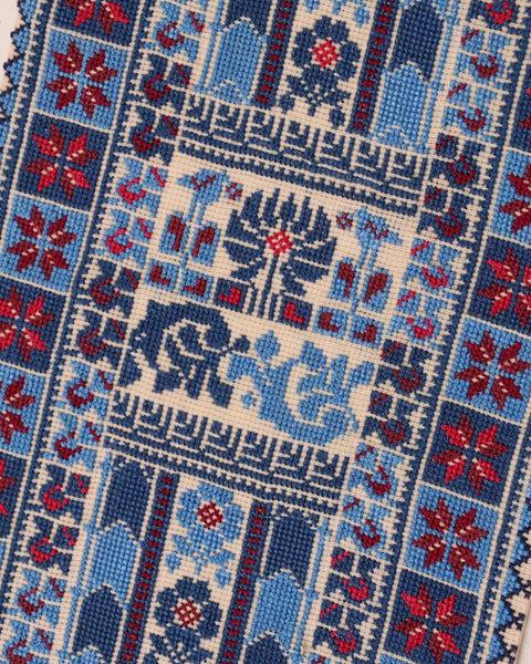 Multi-purpose Embroidered Piece Blue | Ramallah رام الله