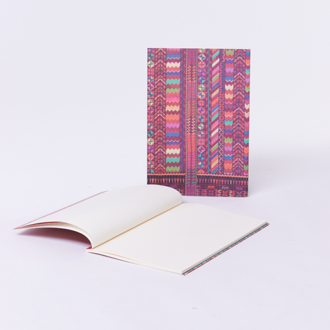 Printed Embroidery Notebook-Patchwork | مرقع