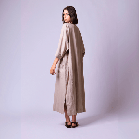 Linen Dress-Oranges of Yafa | برتقال يافا