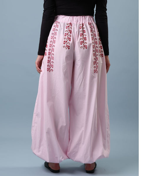 Pink Balloon Pants - Cloves | قرنفل