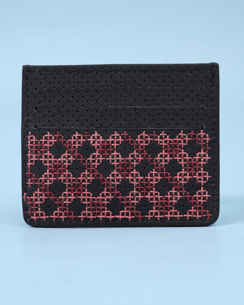 Black with Pinks Card Holder