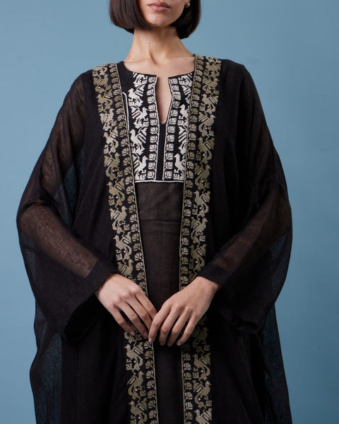 Yafa Linen Black Set - يافا