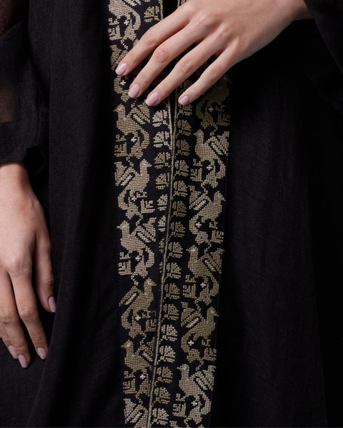 Yafa Linen Black Set - يافا